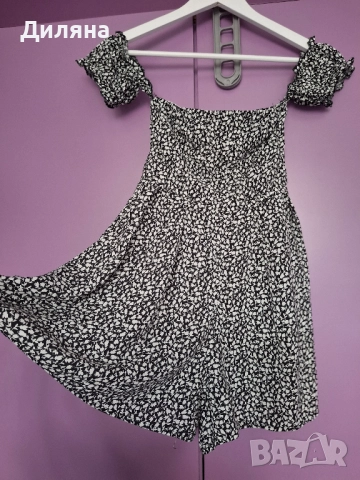 Летен гащеризон/рокля за момиче XXS около 140 см, снимка 2 - Детски панталони и дънки - 51653785