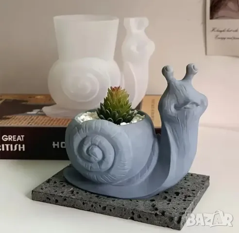 Молд кашпа охлюв, снимка 5 - Форми - 50238700