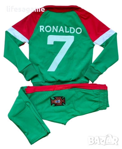 Детски футболен екип Португалия Роналдо анцуг Ronaldo горнище и долнище CR7 Portugal, снимка 3 - Детски анцузи и суичери - 51554156