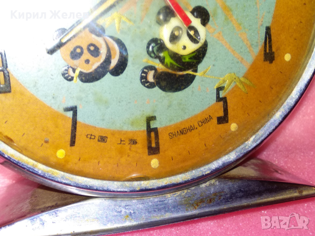 SHANGHAI CHINA Стар РЯДЪК КОЛЕКЦИОНЕРСКИ РЕТРО МЕХАНИЧЕН КИТАЙСКИ БУДИЛНИК ШАНХАЙ 30792, снимка 9 - Антикварни и старинни предмети - 44548936