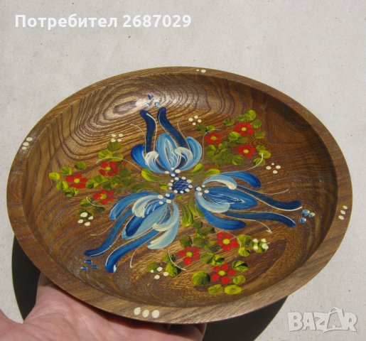 Дървени стари чинии, чиния, дърворезба, пано, купа, съд, копанка, снимка 5 - Пана - 29592193