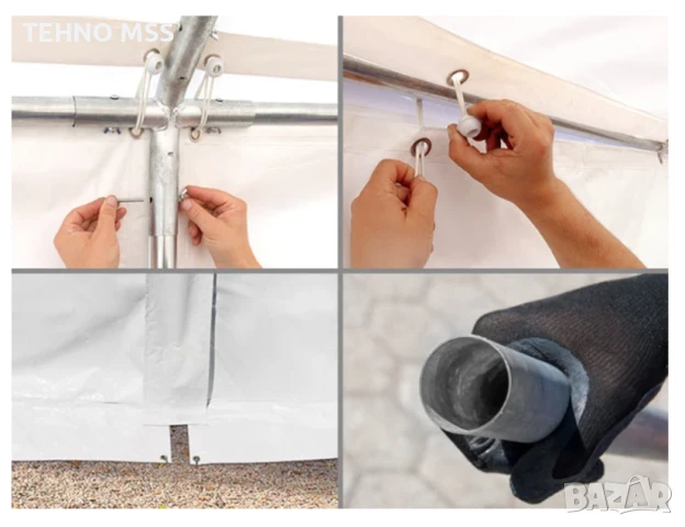 Шатра за събития 3х6/8/10 м, UV 500 г./кв.м. #705, снимка 7 - Градински мебели, декорация  - 51138589