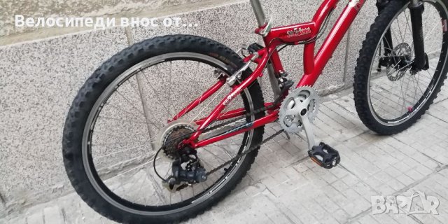 Велосипед колело 24цо 18скорости преден амортисьор аиро капки предна дискова спирачка технически ок, снимка 10 - Велосипеди - 38533450