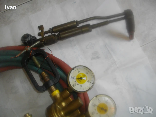 ОКСИЖЕН НЕМСКИ РЕЗАК 50см HORNUNG МАРКУЧИ 2Х5 м РЕДУЦИР ВЕНТИЛИ КИСЛОРОД АЦЕТИЛЕН ОРИГИНАЛНИ МАРКОВИ, снимка 6 - Други инструменти - 51056807