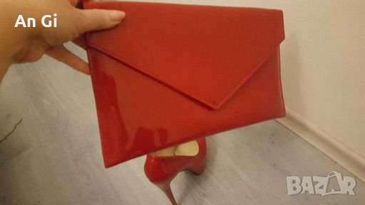 Елегантни обувки и клъч от лак, снимка 3 - Дамски обувки на ток - 30979683