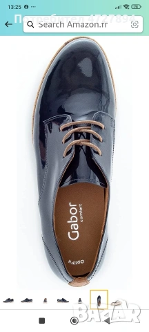 Обувки "Gabor" тъмно сини ,естествена кожа, снимка 3 - Дамски ежедневни обувки - 53352071