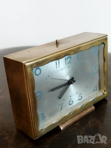 Стар механичен будилник, настолен часовник, снимка 8 - Антикварни и старинни предмети - 51044318