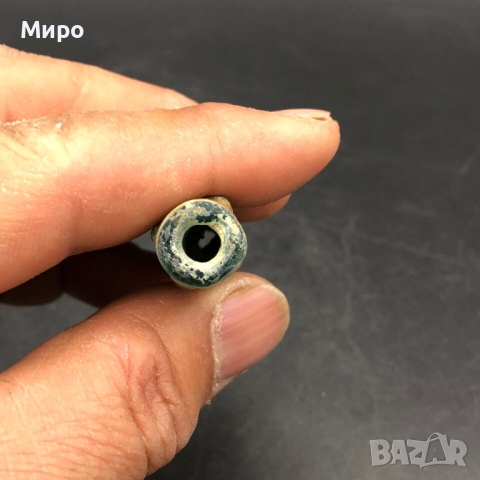 РИСУВАНО СТЪКЛО СТАРА МЪНИСТА ТАЛИСМАН ПРОТИВ УРОКИ АМУЛЕТ, снимка 4 - Антикварни и старинни предмети - 44931947