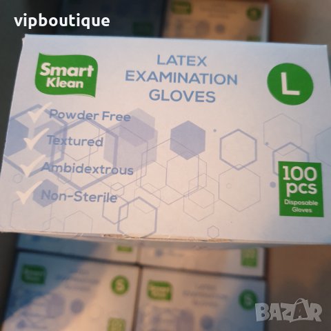 Еднократни латексови ръкавици с пудра латекс, снимка 6 - Медицински консумативи - 31498699