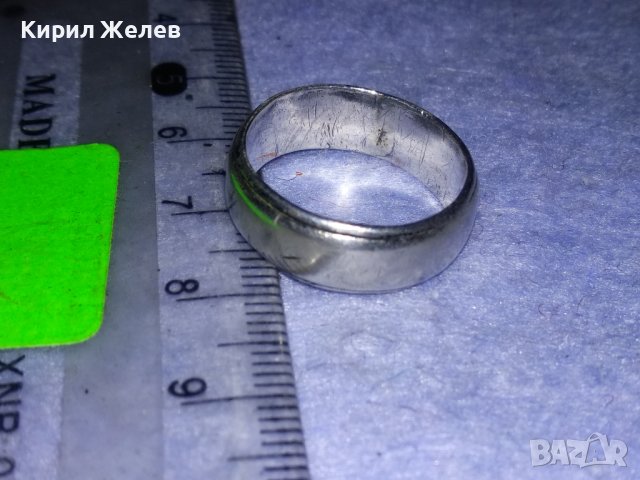 СТАРИННА МАСИВНА СРЕБЪРНА РЕТРО АР ДЕКО СТИЛ ХАЛКА ВИСОКА ПРОБА СРЕБРО ПРЪСТЕН РЪЧНА ИЗРАБОТКА 37823, снимка 11 - Антикварни и старинни предмети - 40762593