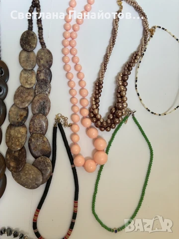 Лот от 15 броя гердани (8 са с естествени камъни), снимка 2 - Колиета, медальони, синджири - 51233040