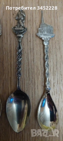 лъжички за колекционери 4 броя , снимка 4 - Антикварни и старинни предмети - 52829337