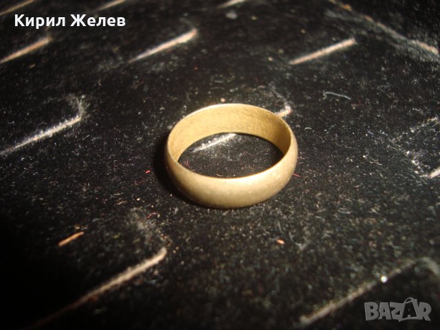 СТАРИННА БРОНЗОВА ХАЛКА РЕТРО КЛАСИЧЕСКИ ПРЪСТЕН РЪЧНА ИЗРАБОТКА 24912, снимка 6 - Антикварни и старинни предмети - 34479549