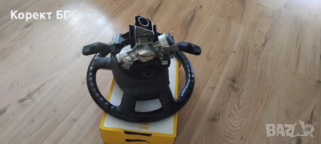 Мултифункционален волан с аербег airbag и лентов кабел + лост за мигачи/чистачки за Форд Ц-макс, снимка 5 - Части - 51168644