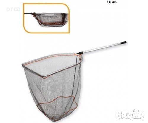 Голям кеп за риболов на щука, бяла риба и сом - гумиран Osako, снимка 2 - Такъми - 31280399