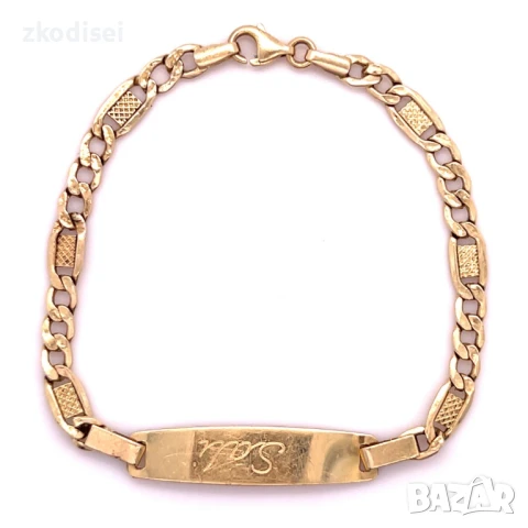 Златна детска гривна 3,26гр. 16,7см. 14кр. проба:585 модел:33091-1