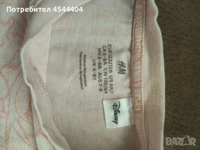 5 памучни блузки с мотиви , снимка 9 - Детски Блузи и туники - 53111830