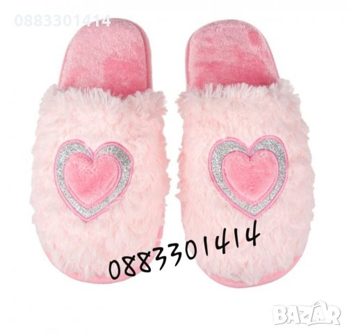 Дамски пантофи сърце, снимка 2 - Пантофи - 30194076