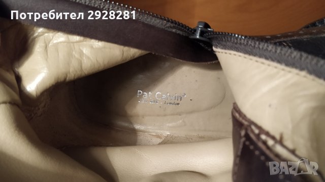 Pat Calvin дамски ботуши от естествена кожа, снимка 5 - Дамски ботуши - 31274100