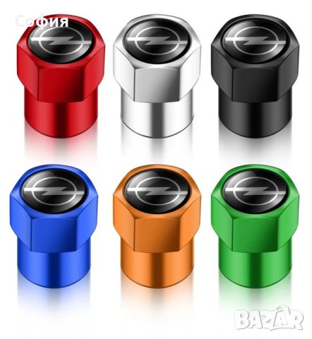 Нови метални капачки за винтили за ОПЕЛ OPEL и други автомобили НАЛИЧНО, снимка 3 - Аксесоари и консумативи - 44243463