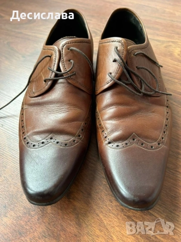 Мъжки кожени обувки, естествена кожа , 45 номер