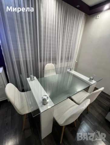 Стъклена маса , снимка 5 - Маси - 54197153