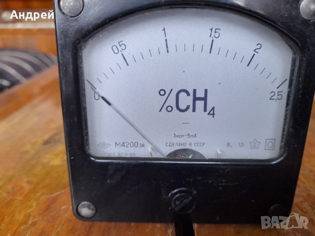 Стара измервателна система,CH4 метър, снимка 2 - Други ценни предмети - 44639960