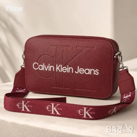 Чанта Calvin Klein в червено 