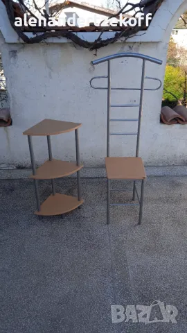 Стол със закачалка камериерски и ъглова етажерка, снимка 2 - Други - 49635440