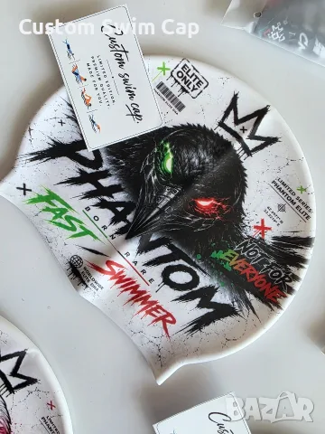 swim cap / плувна шапка / шапка за плуване / плуване, снимка 4 - Водни спортове - 56227286