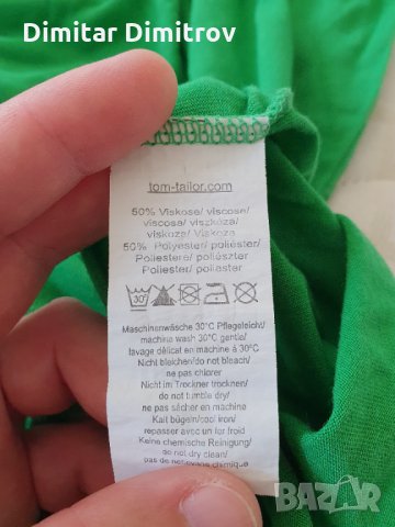 Лятна дамска блузка с къс ръкав Tom Tailor, снимка 4 - Тениски - 29550461