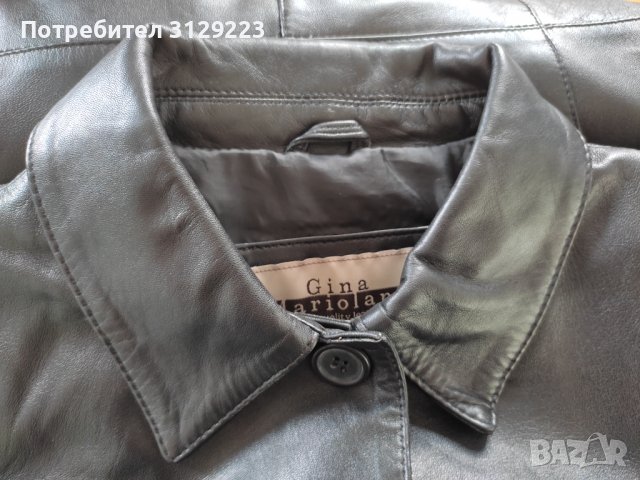Gina Mariolano leather coat 40, снимка 7 - Палта, манта - 37825309