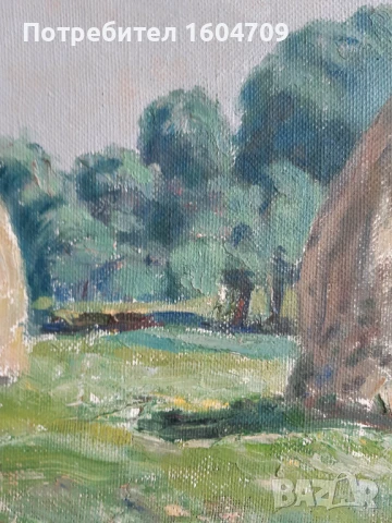 Стара картина Никола Димитров, снимка 4 - Картини - 50566199