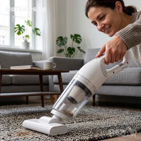 Многофункционална прахосмукачка 2 в 1 JB-168 – 12 000 Pa, безжична, HEPA филтрация, снимка 4 - Прахосмукачки - 54029394