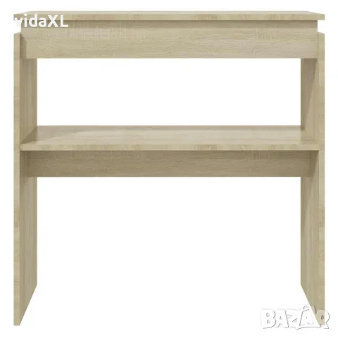 vidaXL Конзолна маса, дъб сонома, 80x30x80 см, инженерно дърво, снимка 3 - Маси - 56147870