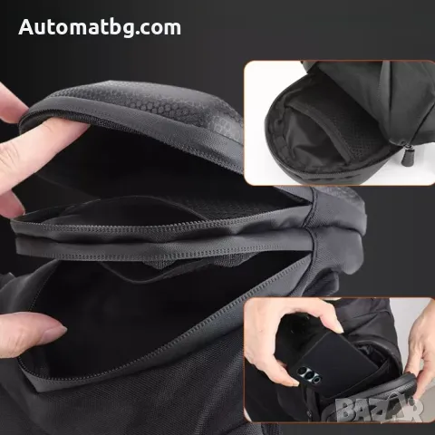 Мото раница Automat, Водоустойчива, Гумирана, 1001, Черен, снимка 4 - Аксесоари и консумативи - 49289080