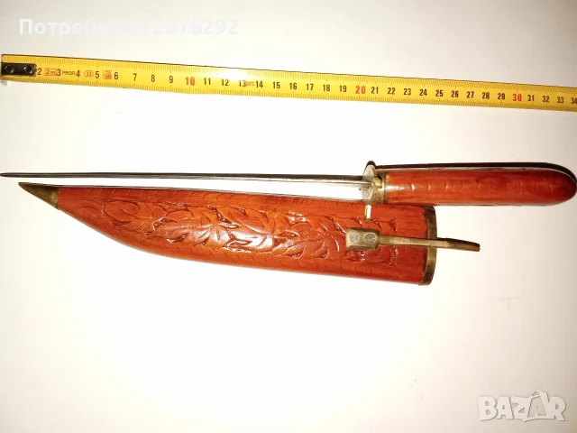 Стар кинжал от Индия , снимка 2 - Антикварни и старинни предмети - 56415003