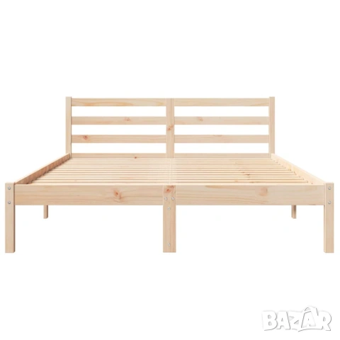 Дървено легло - бор, снимка 3 - Спални и легла - 53936730