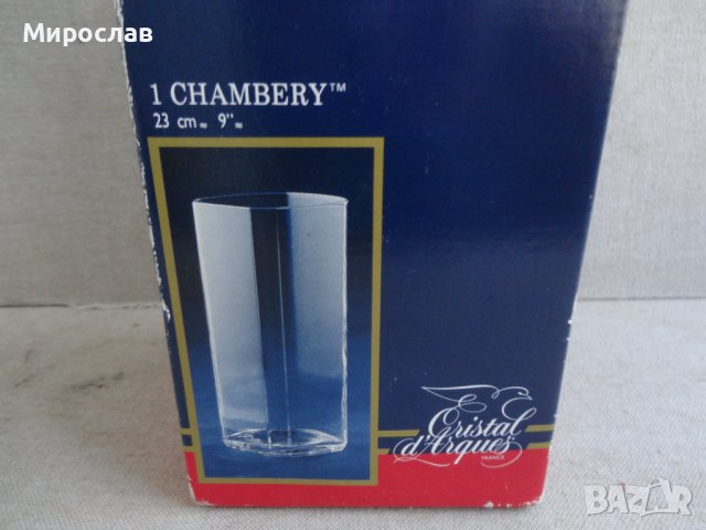 CHAMGERY CRISTAL MADE IN FRANCE ФРЕНСКА КРИСТАЛНА ВАЗА ФРЕНСКИ КРИСТАЛ , снимка 2 - Вази - 38887522