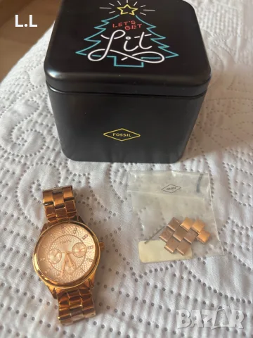 Fossil rose gold watch , снимка 4 - Дамски - 55691062