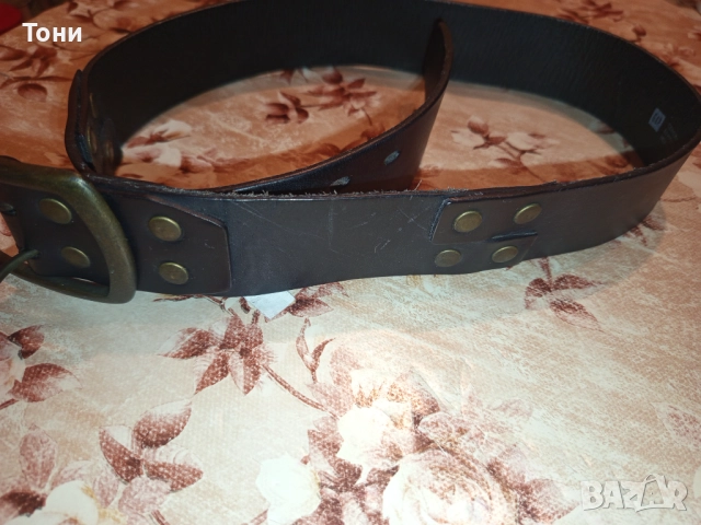 Нов Мъжки Колан Изцяло от Естествена Кожа 100см., снимка 9 - Колани - 52675782
