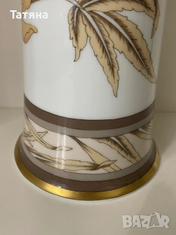 Немска порцеланова ваза от HUTSCHENREUTHER AND LEONARD, 28 см, снимка 6 - Вази - 53145458