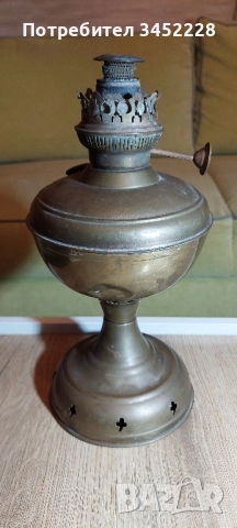 лампа газена месинг , снимка 3 - Антикварни и старинни предмети - 52324891