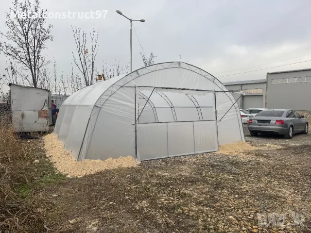 Производство и монтаж на Тунелни оранжерии 6м ширина, снимка 8 - Оранжерии - 49639528