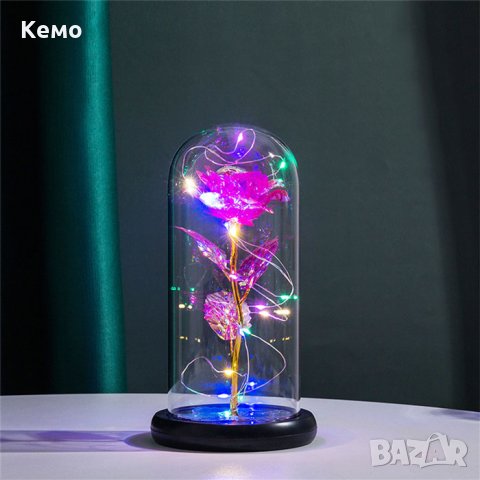 Светеща вечна роза - подари с любов, снимка 2 - Романтични подаръци - 44193756