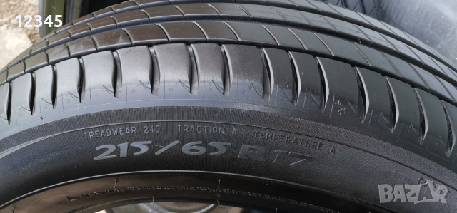 215/65R17 MICHELIN dot2017-№707, снимка 3 - Гуми и джанти - 44793833