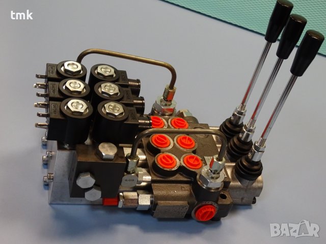 Хидравличен разпределител комбиниран "Бъдещност" 03Z50/VRP/3X/VRE 24VDC, 50L, 3 секции, снимка 4 - Резервни части за машини - 42888933