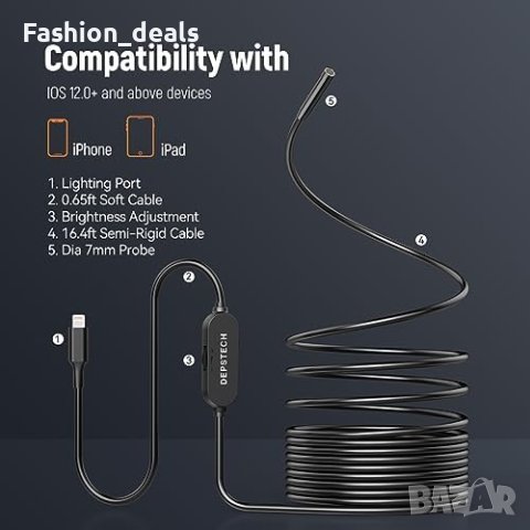 Нова DEPSTECH Едноскоп Камера с Bluart 3.0 и IP67 Водоустойчивост, снимка 4 - Друга електроника - 42716552