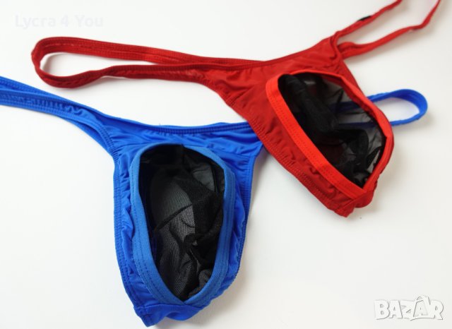 Нови мъжки прашки - сини, бели и червени, снимка 5 - Бельо - 44502386