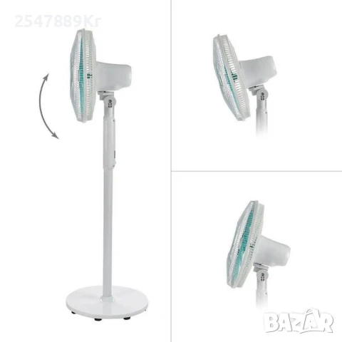 Вентилатор на стойка 16" Diplomat DFX-535RC, 60W, LED, дист. упр-е, снимка 4 - Вентилатори - 50569591